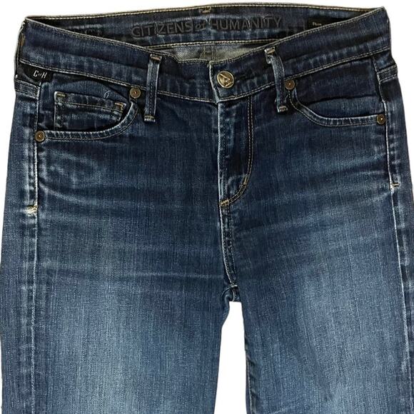 Citizens of Humanity Elson Jeans Womens Size 25 Medium Rise Straight Leg - Picture 2 of 14